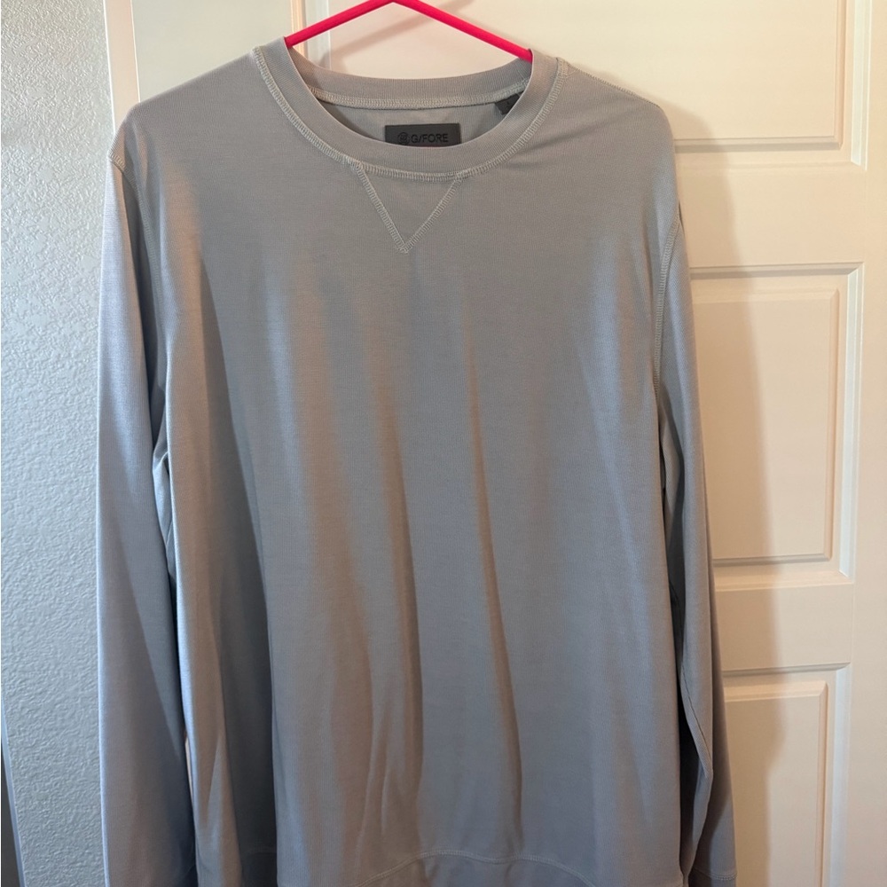Gray Long Sleeve Crewneck Shirt